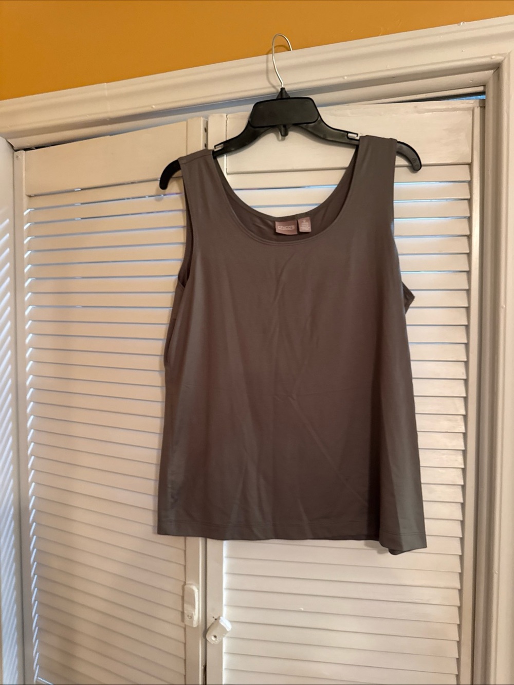 Chico's Sleeveless Scoop Neck Tank - brown